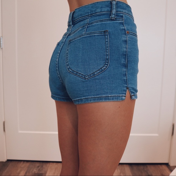 BDG Blue Shorts - Picture 2 of 2